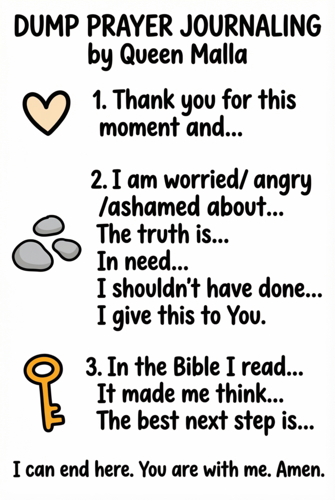 How to Dump Prayer Journal